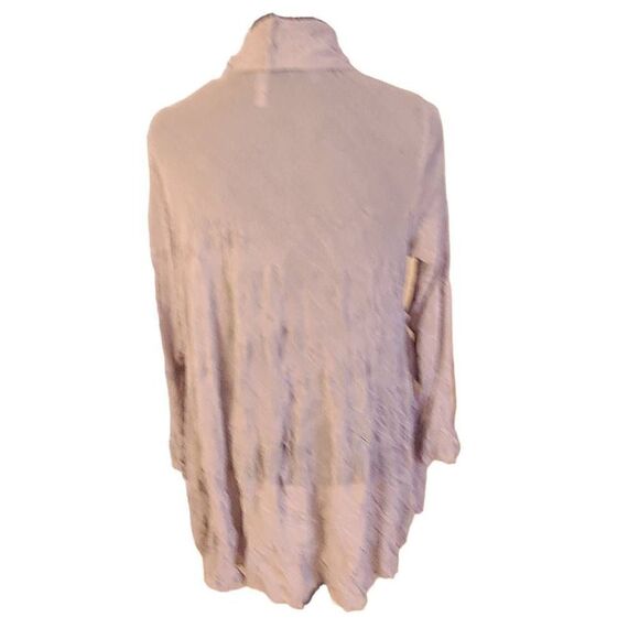 By JJ Womens Light Gray Crinkled Lightweight Polyester Bohemian Cardigan Medium - Picture 3 of 9
